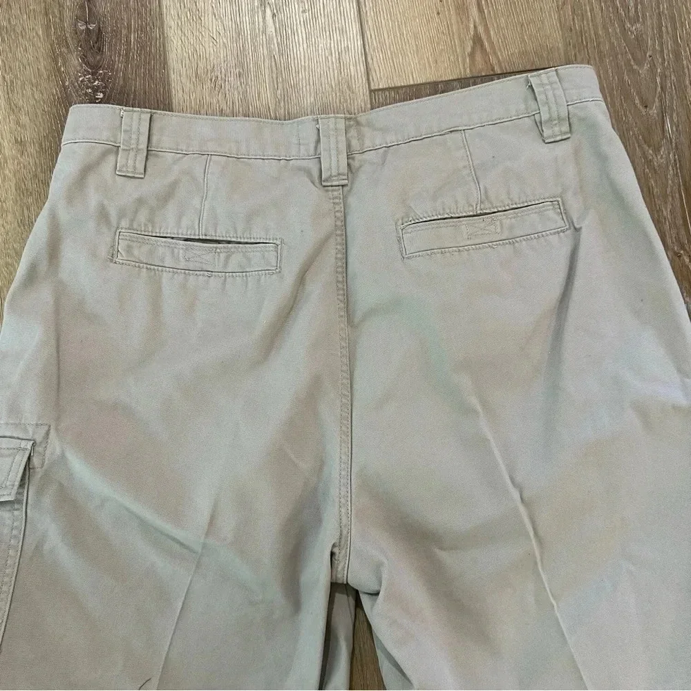 RedHead Men's Khaki Cotton Cargo Shorts Size Waist 38 GUC
